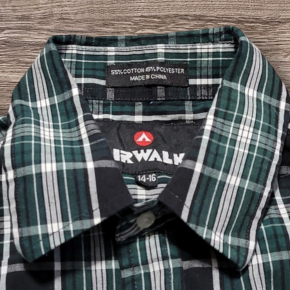 BOY'S AIRWALK BUTTON DOWN LONGSLEEVE SHIRT - Picture 6 of 11